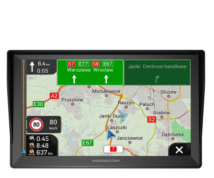 Nawigacja dla ciężarówek MODECOM FreeWAY CX 9.3 PLUS iGO Navigation Truck (Europa roczna aktu